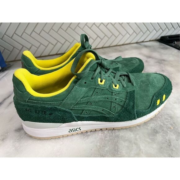 ASICS Gel-Lyte III OG ‘Shamrock’ Green Suede 1201A809-300 Men’s Size 11.5 - Picture 3 of 13